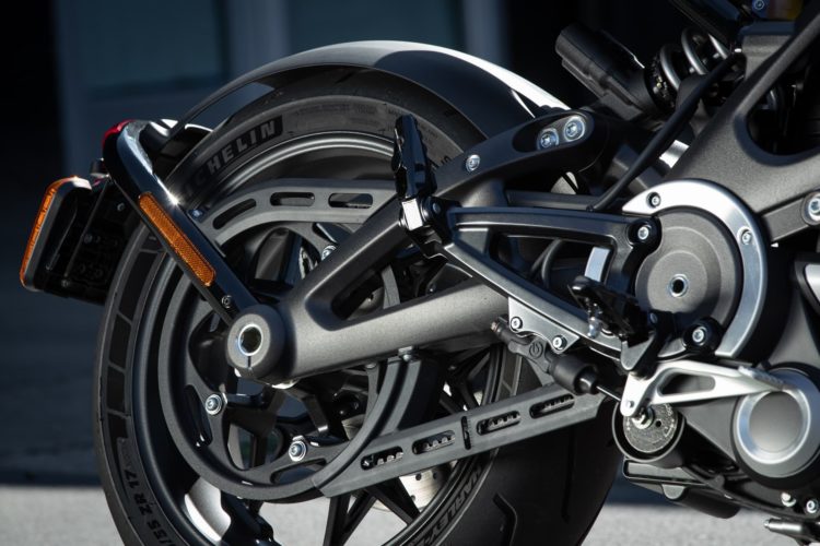 40. Geburtstag des Harley-Davidson Zahnriemen am Heck