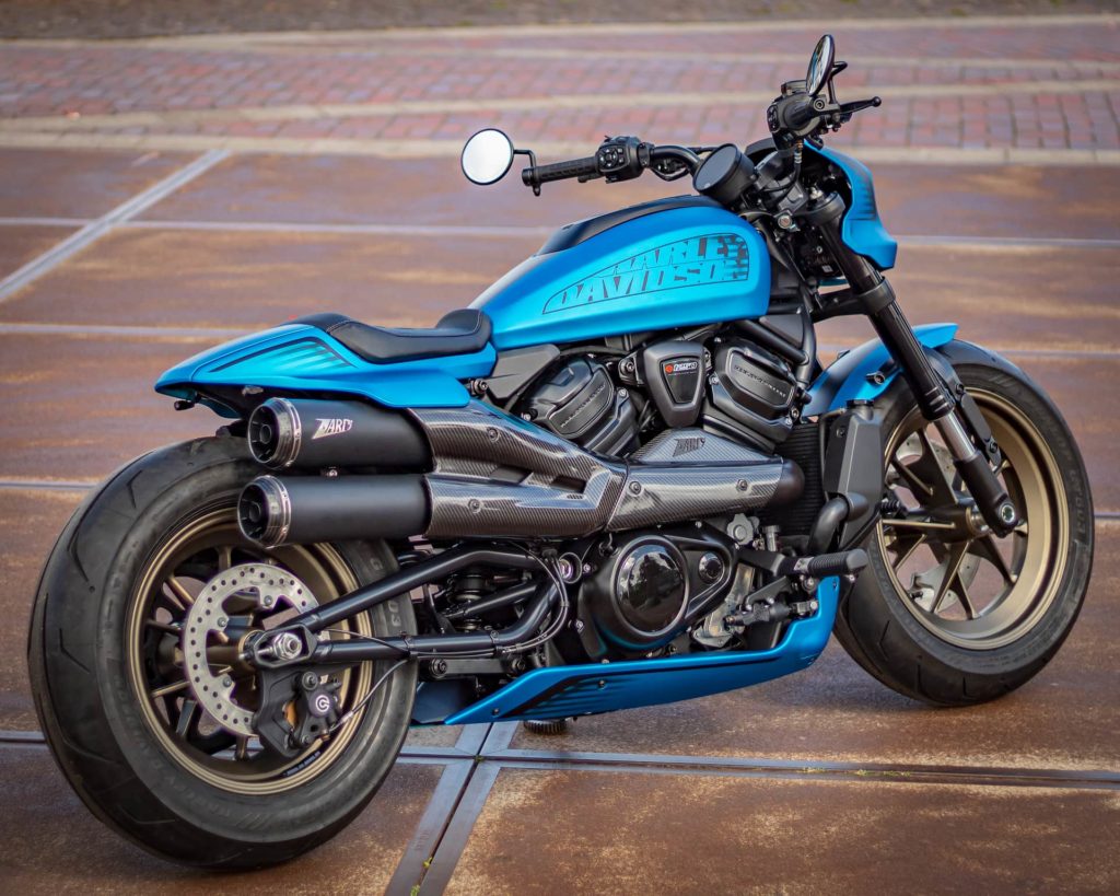 Heckansicht Harley-Davidson Sportster S Custombike