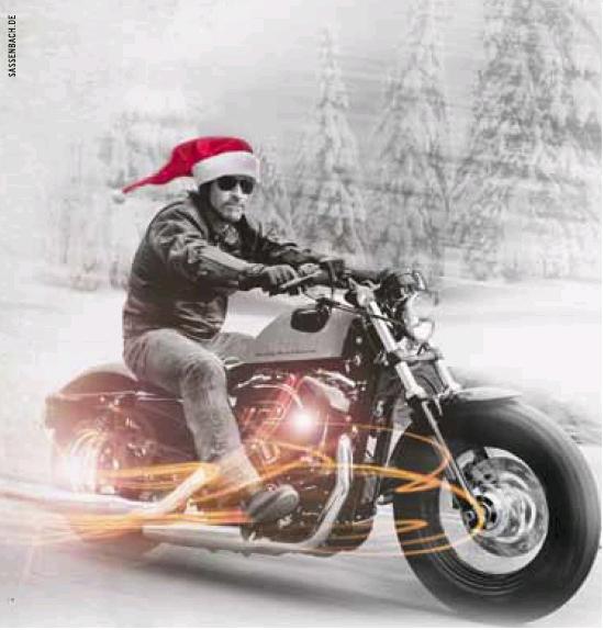 Punschparty - Harley Sportster im Winter