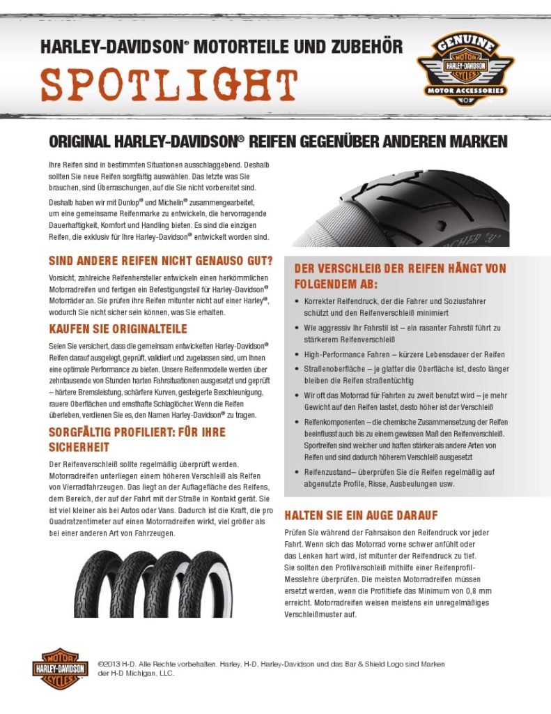 Spotlight - Harley-Davidson Reifen